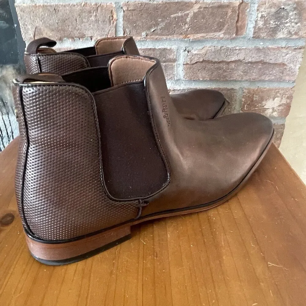 Tommy Hilfiger Sesame Chelsea Boot Men 11.5D Dark Natural Tan Career Preppy